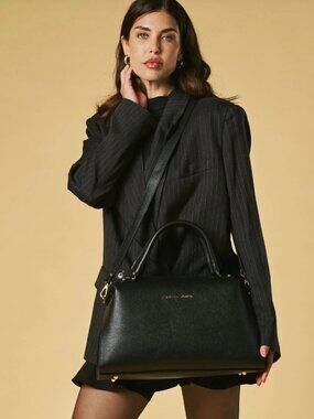 Fratelli Orsini Cecilia Italian Leather Handbag Black